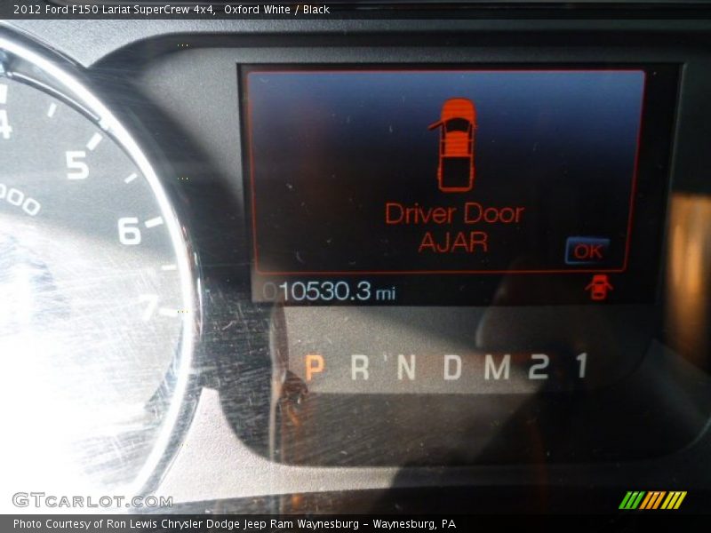 Oxford White / Black 2012 Ford F150 Lariat SuperCrew 4x4