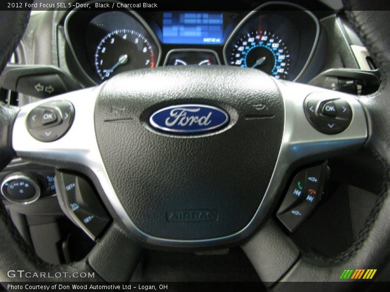 Black / Charcoal Black 2012 Ford Focus SEL 5-Door