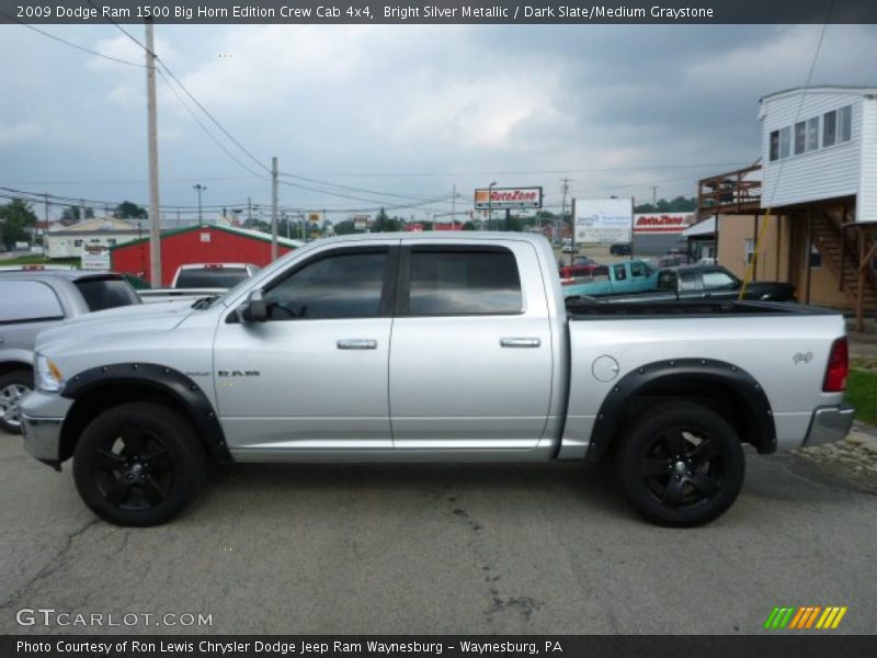 Bright Silver Metallic / Dark Slate/Medium Graystone 2009 Dodge Ram 1500 Big Horn Edition Crew Cab 4x4