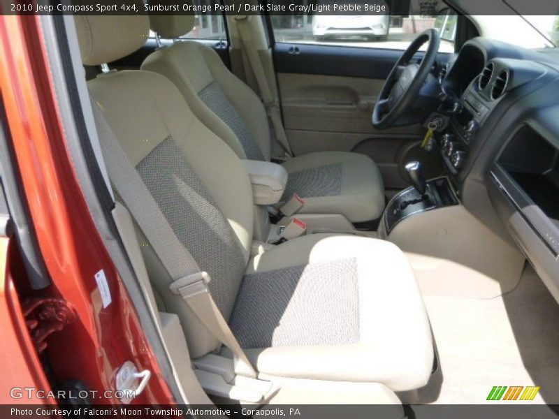 Sunburst Orange Pearl / Dark Slate Gray/Light Pebble Beige 2010 Jeep Compass Sport 4x4