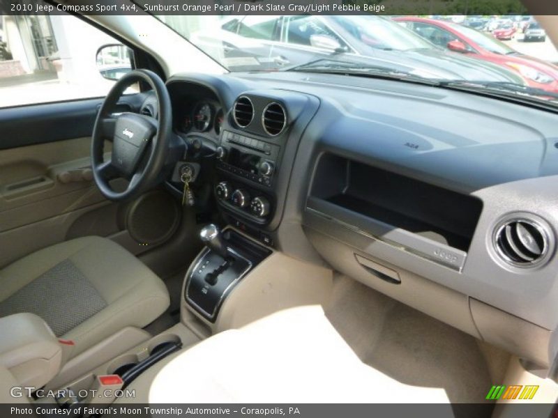 Sunburst Orange Pearl / Dark Slate Gray/Light Pebble Beige 2010 Jeep Compass Sport 4x4