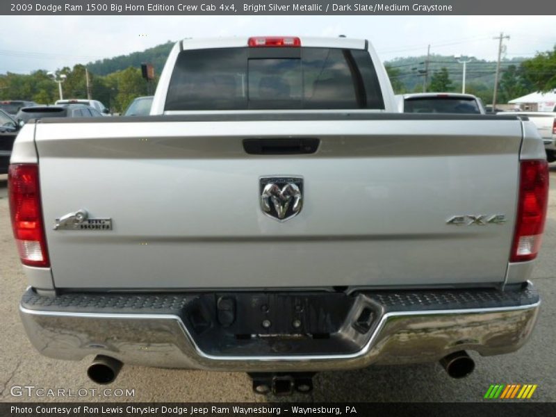 Bright Silver Metallic / Dark Slate/Medium Graystone 2009 Dodge Ram 1500 Big Horn Edition Crew Cab 4x4