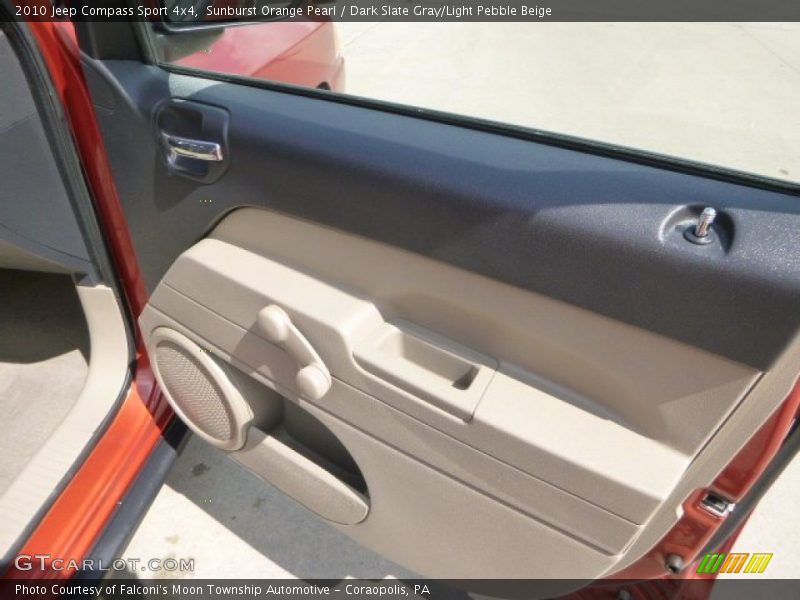 Sunburst Orange Pearl / Dark Slate Gray/Light Pebble Beige 2010 Jeep Compass Sport 4x4