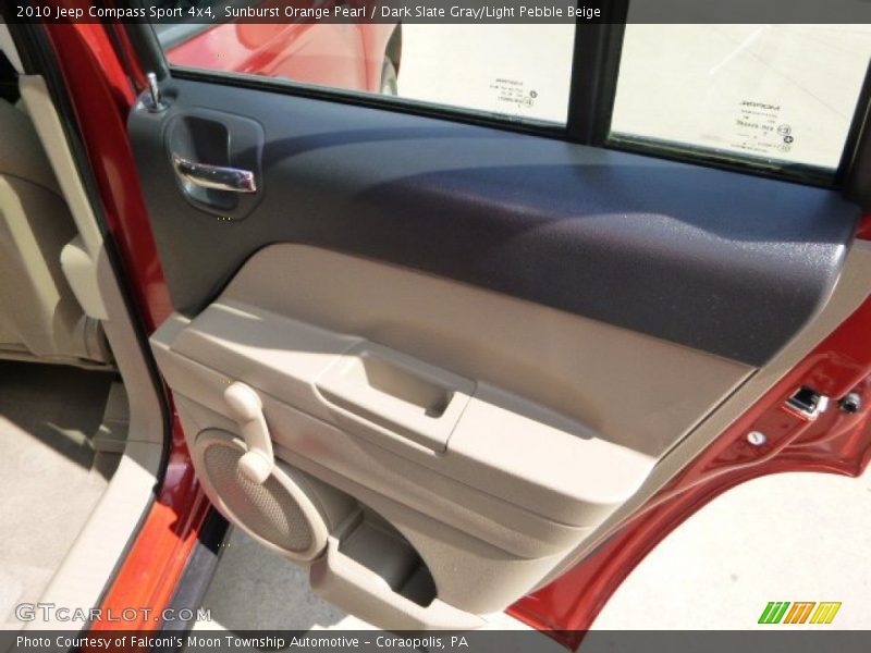 Sunburst Orange Pearl / Dark Slate Gray/Light Pebble Beige 2010 Jeep Compass Sport 4x4