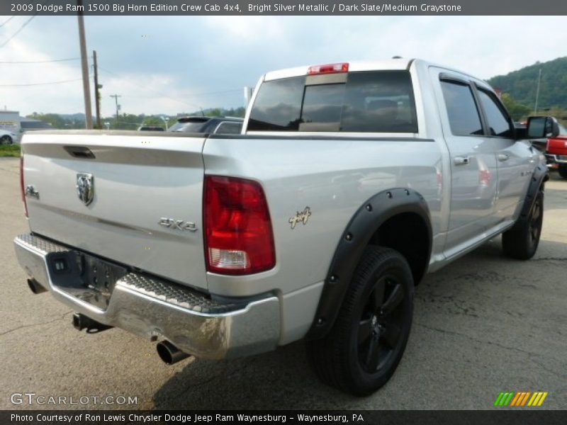 Bright Silver Metallic / Dark Slate/Medium Graystone 2009 Dodge Ram 1500 Big Horn Edition Crew Cab 4x4