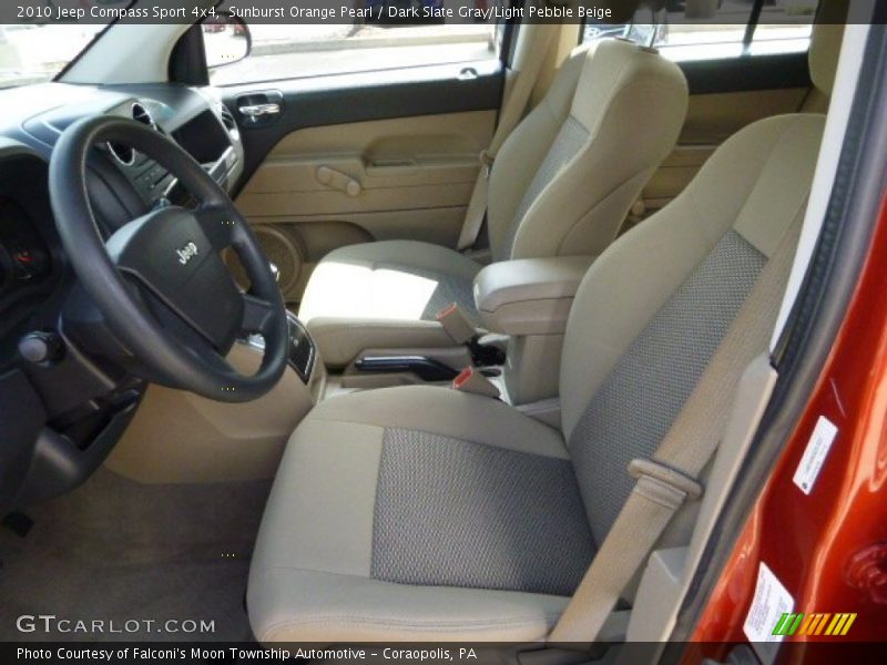Sunburst Orange Pearl / Dark Slate Gray/Light Pebble Beige 2010 Jeep Compass Sport 4x4