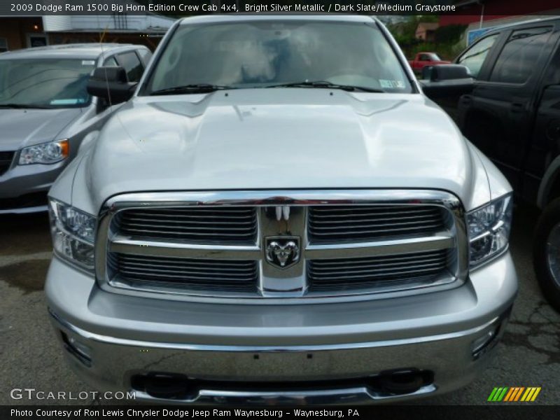 Bright Silver Metallic / Dark Slate/Medium Graystone 2009 Dodge Ram 1500 Big Horn Edition Crew Cab 4x4