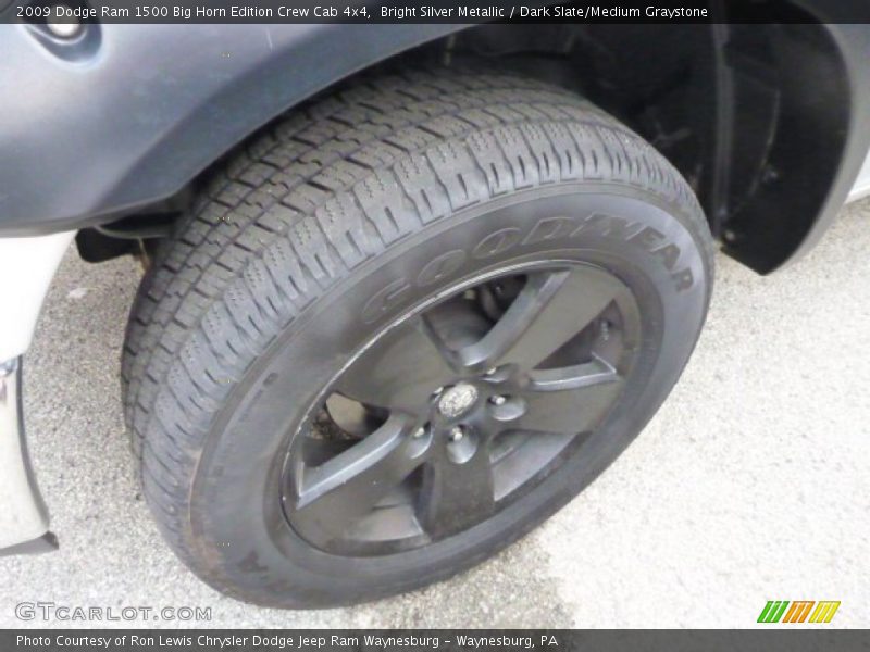 Bright Silver Metallic / Dark Slate/Medium Graystone 2009 Dodge Ram 1500 Big Horn Edition Crew Cab 4x4
