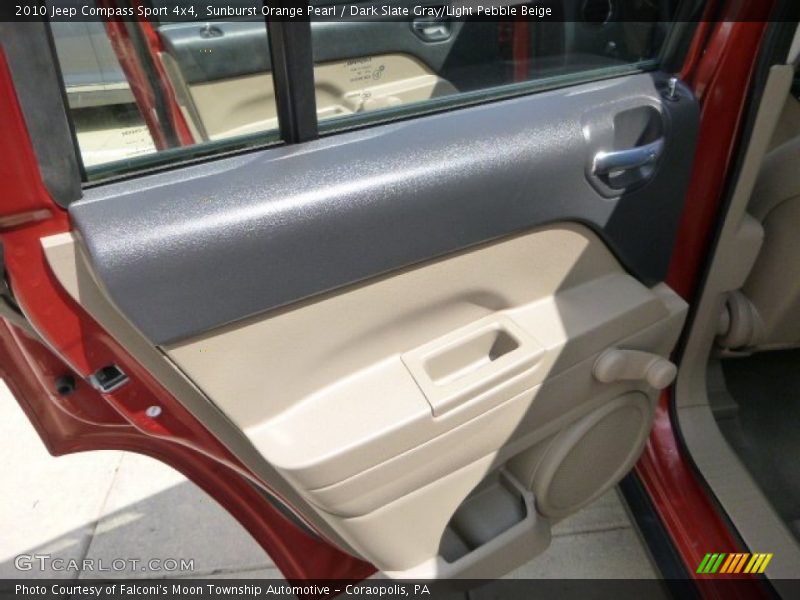 Sunburst Orange Pearl / Dark Slate Gray/Light Pebble Beige 2010 Jeep Compass Sport 4x4