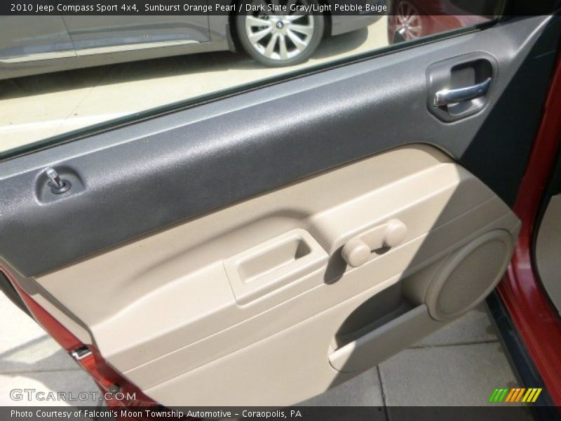 Sunburst Orange Pearl / Dark Slate Gray/Light Pebble Beige 2010 Jeep Compass Sport 4x4