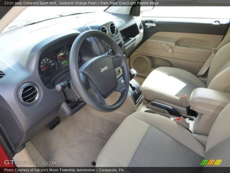 Sunburst Orange Pearl / Dark Slate Gray/Light Pebble Beige 2010 Jeep Compass Sport 4x4
