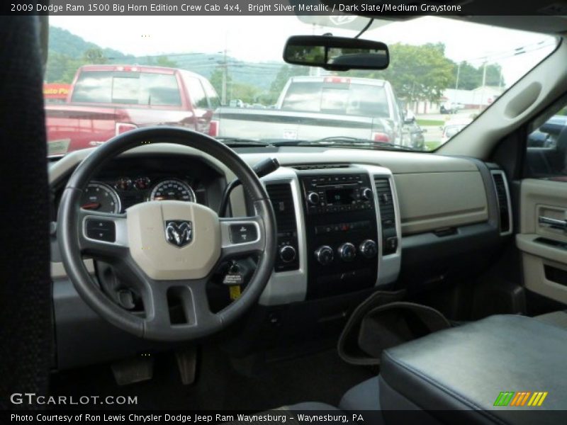 Bright Silver Metallic / Dark Slate/Medium Graystone 2009 Dodge Ram 1500 Big Horn Edition Crew Cab 4x4