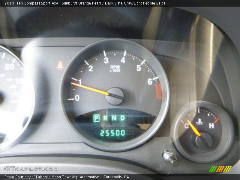 Sunburst Orange Pearl / Dark Slate Gray/Light Pebble Beige 2010 Jeep Compass Sport 4x4