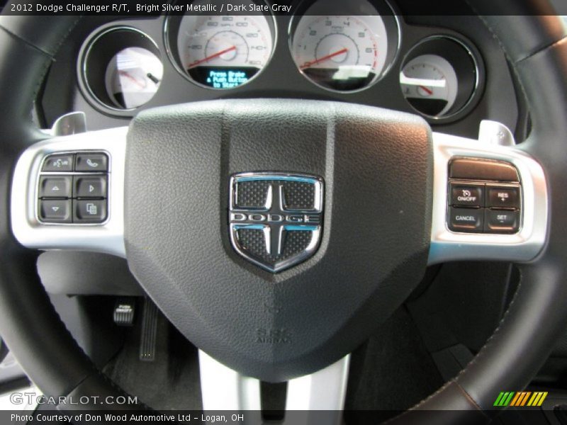 Bright Silver Metallic / Dark Slate Gray 2012 Dodge Challenger R/T
