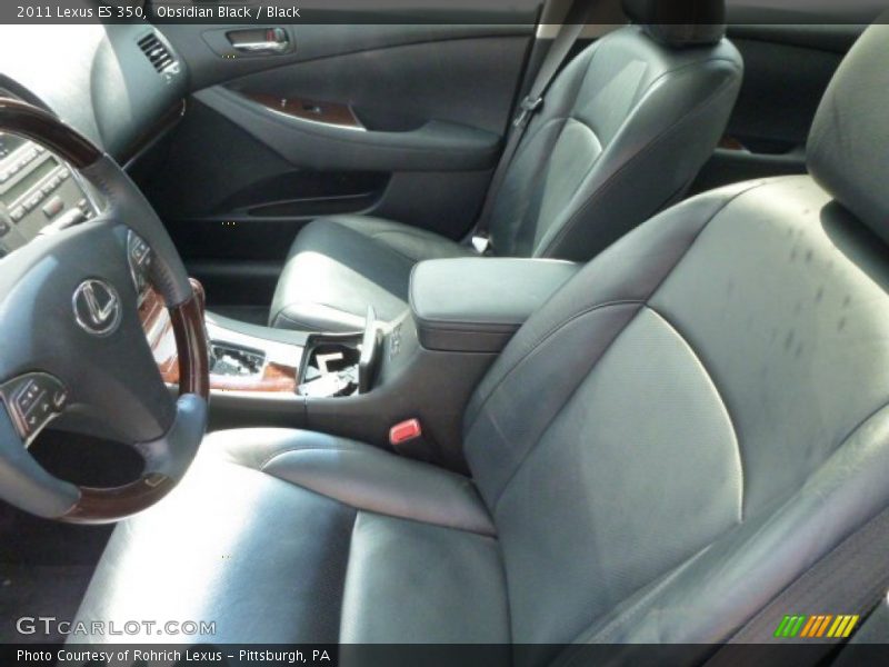 Obsidian Black / Black 2011 Lexus ES 350