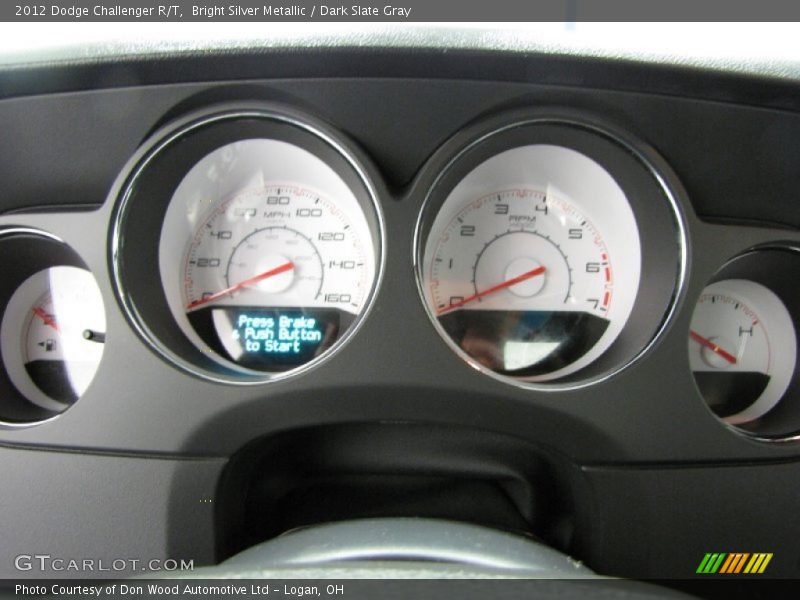 Bright Silver Metallic / Dark Slate Gray 2012 Dodge Challenger R/T