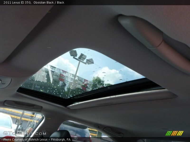 Obsidian Black / Black 2011 Lexus ES 350