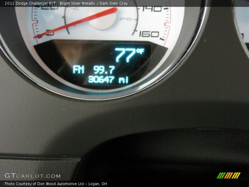 Bright Silver Metallic / Dark Slate Gray 2012 Dodge Challenger R/T