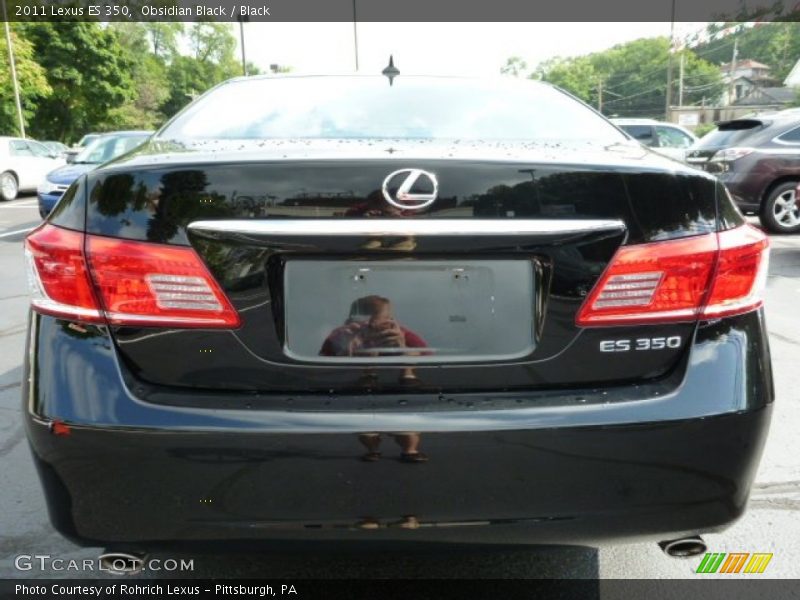 Obsidian Black / Black 2011 Lexus ES 350