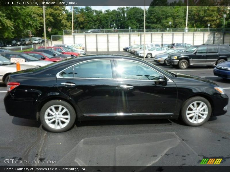 Obsidian Black / Black 2011 Lexus ES 350