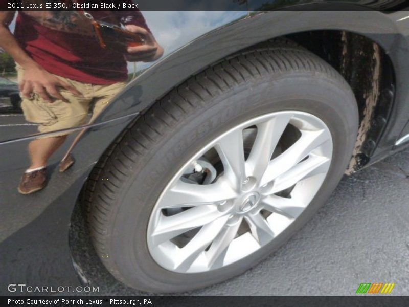 Obsidian Black / Black 2011 Lexus ES 350