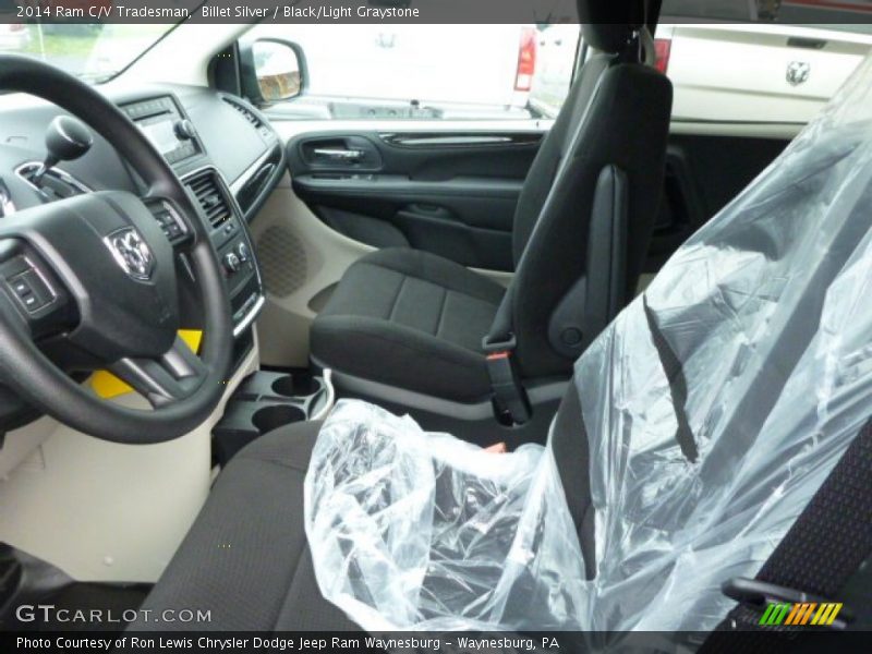  2014 C/V Tradesman Black/Light Graystone Interior