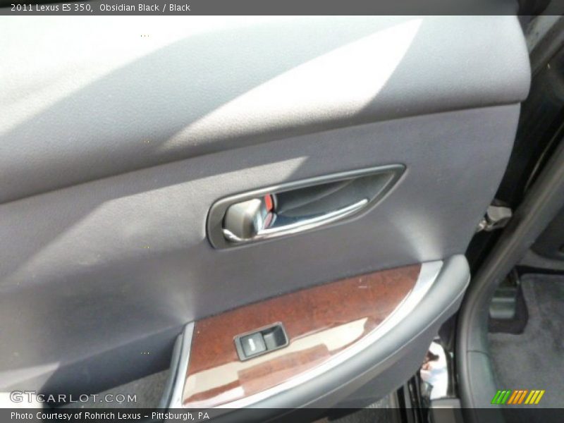Obsidian Black / Black 2011 Lexus ES 350