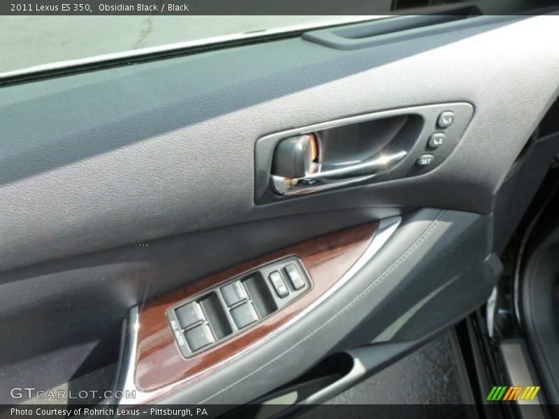 Obsidian Black / Black 2011 Lexus ES 350