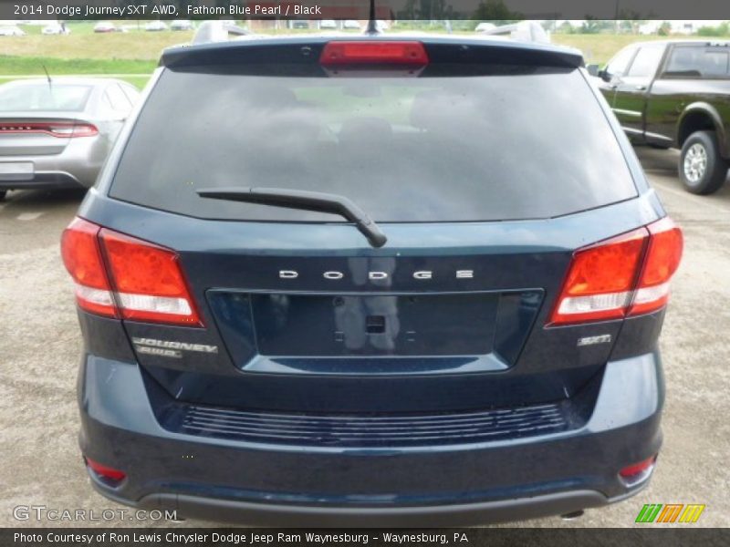 Fathom Blue Pearl / Black 2014 Dodge Journey SXT AWD