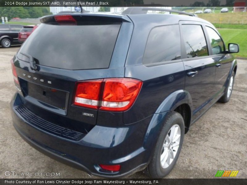 Fathom Blue Pearl / Black 2014 Dodge Journey SXT AWD