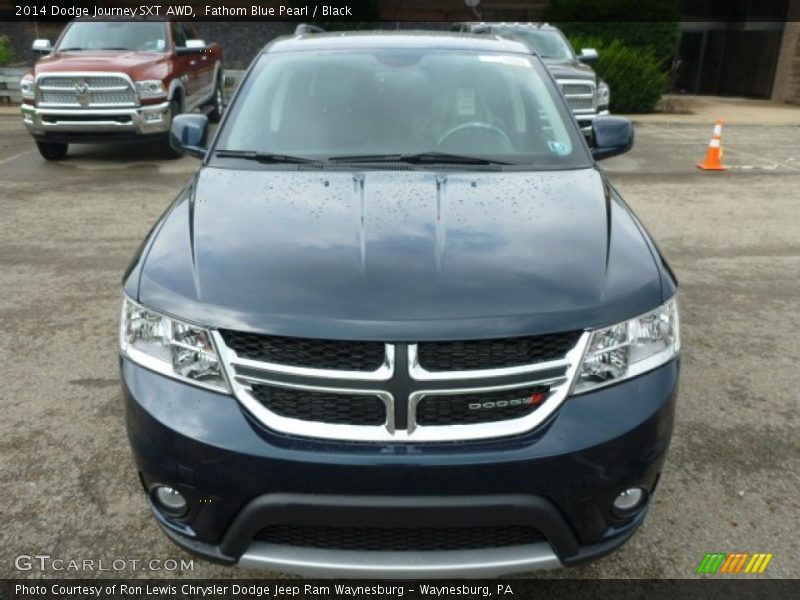 Fathom Blue Pearl / Black 2014 Dodge Journey SXT AWD