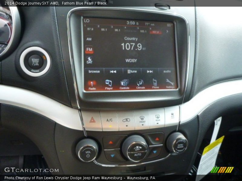 Controls of 2014 Journey SXT AWD