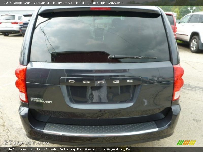 Maximum Steel Metallic / Black/Light Graystone 2014 Dodge Grand Caravan SE