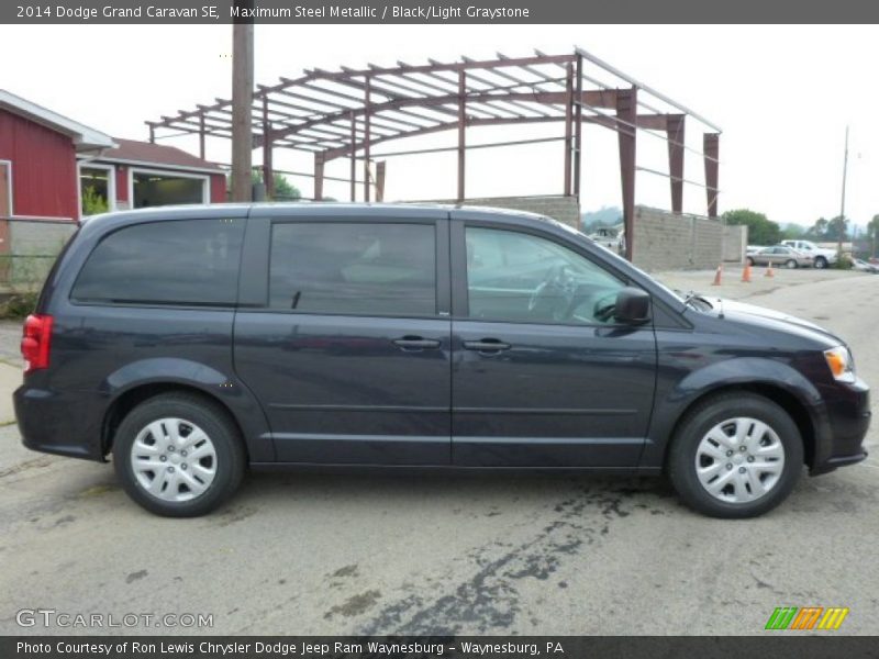 Maximum Steel Metallic / Black/Light Graystone 2014 Dodge Grand Caravan SE