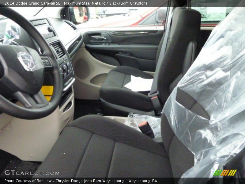 Maximum Steel Metallic / Black/Light Graystone 2014 Dodge Grand Caravan SE