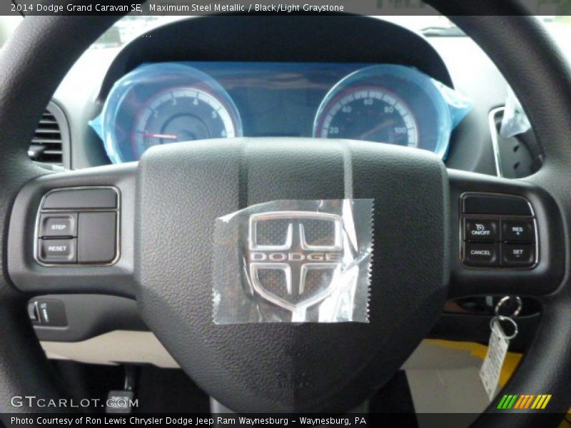 Maximum Steel Metallic / Black/Light Graystone 2014 Dodge Grand Caravan SE