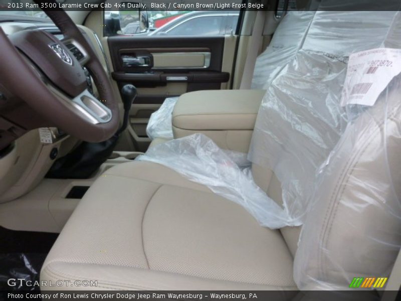 Black / Canyon Brown/Light Frost Beige 2013 Ram 3500 Laramie Crew Cab 4x4 Dually