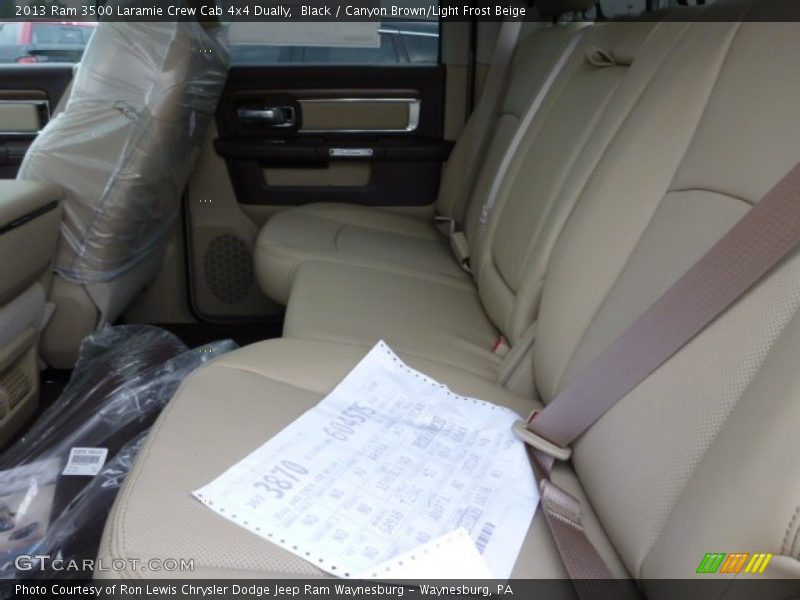 Black / Canyon Brown/Light Frost Beige 2013 Ram 3500 Laramie Crew Cab 4x4 Dually