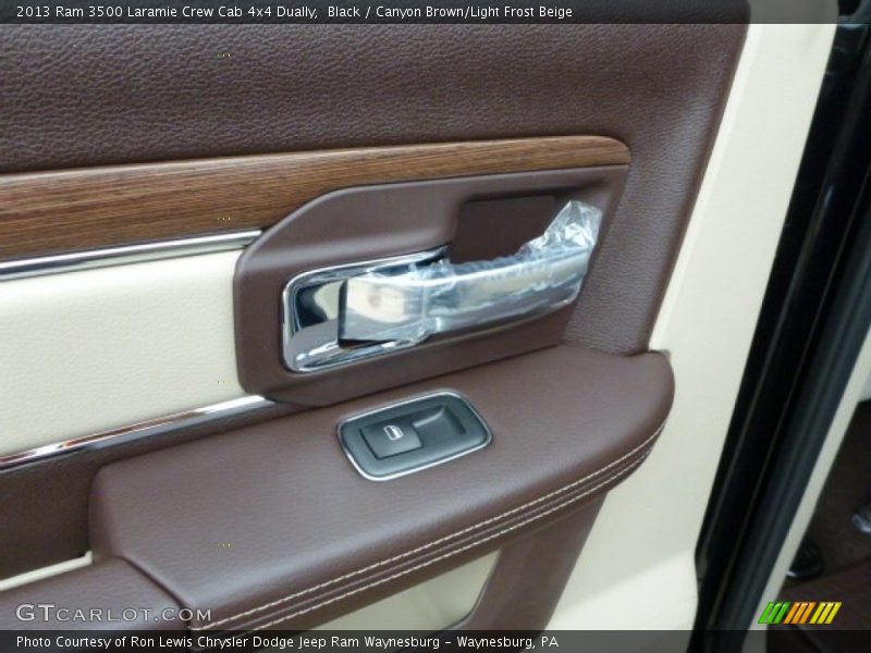 Black / Canyon Brown/Light Frost Beige 2013 Ram 3500 Laramie Crew Cab 4x4 Dually