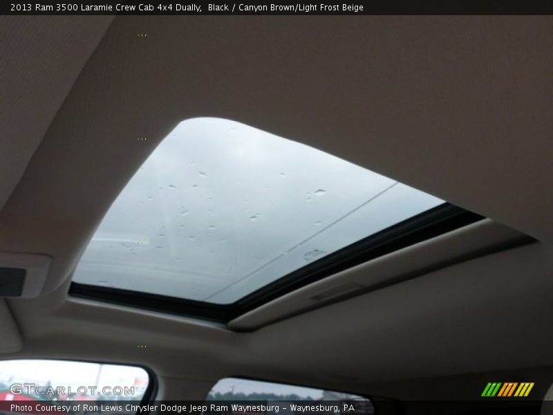 Black / Canyon Brown/Light Frost Beige 2013 Ram 3500 Laramie Crew Cab 4x4 Dually
