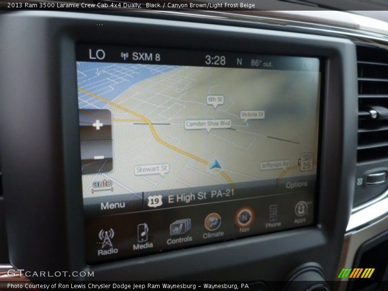 Navigation of 2013 3500 Laramie Crew Cab 4x4 Dually