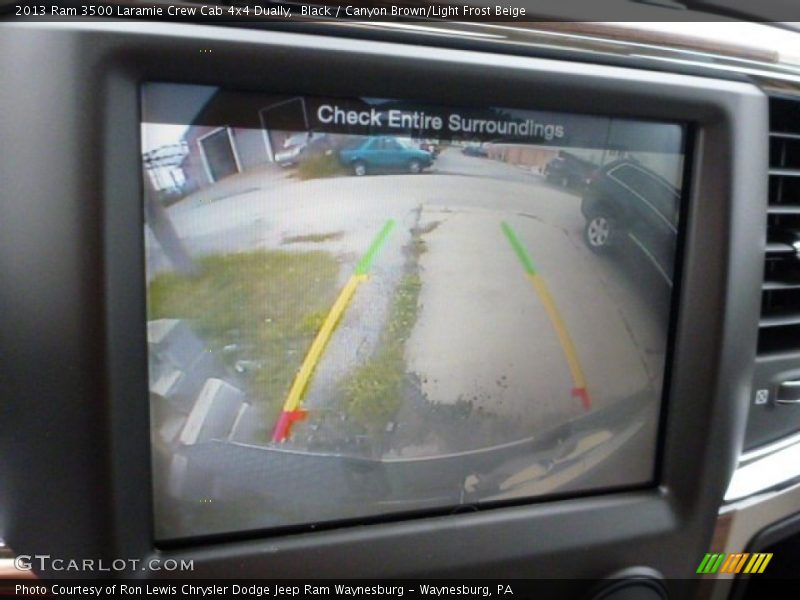 Black / Canyon Brown/Light Frost Beige 2013 Ram 3500 Laramie Crew Cab 4x4 Dually
