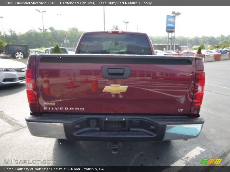 Deep Ruby Red Metallic / Ebony 2009 Chevrolet Silverado 1500 LT Extended Cab 4x4
