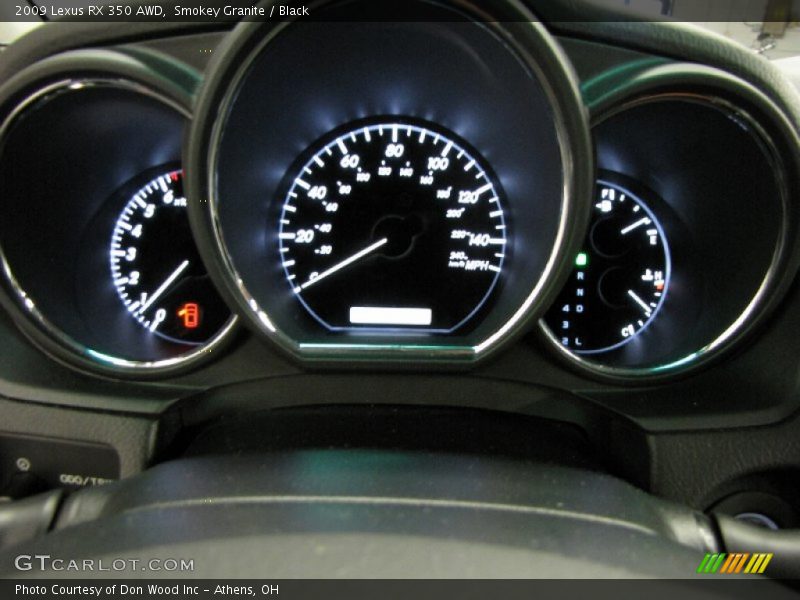 Smokey Granite / Black 2009 Lexus RX 350 AWD