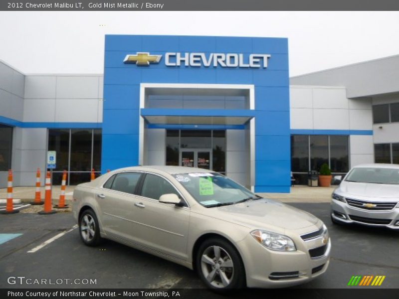 Gold Mist Metallic / Ebony 2012 Chevrolet Malibu LT