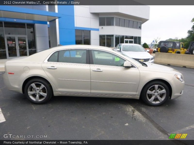 Gold Mist Metallic / Ebony 2012 Chevrolet Malibu LT