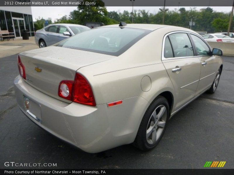 Gold Mist Metallic / Ebony 2012 Chevrolet Malibu LT