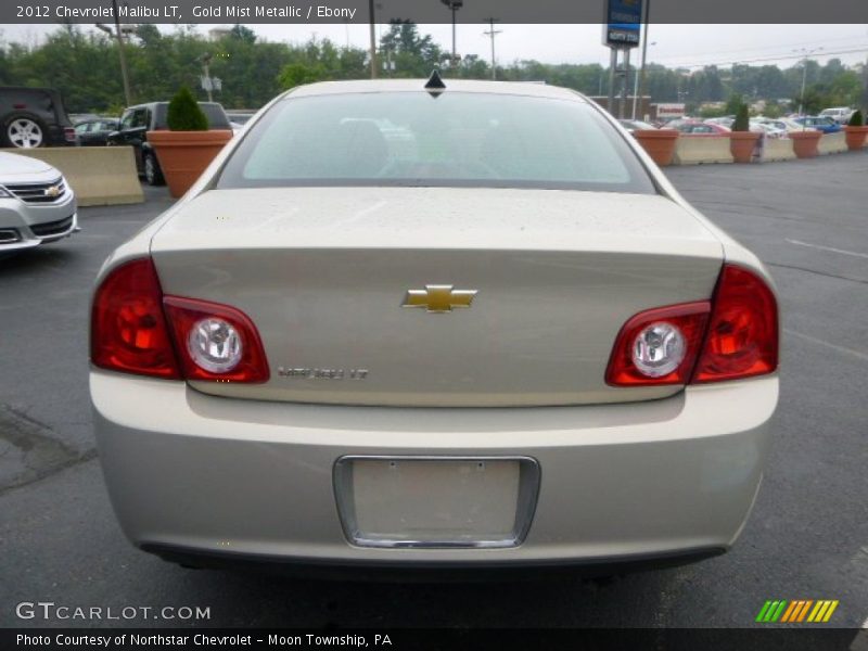 Gold Mist Metallic / Ebony 2012 Chevrolet Malibu LT