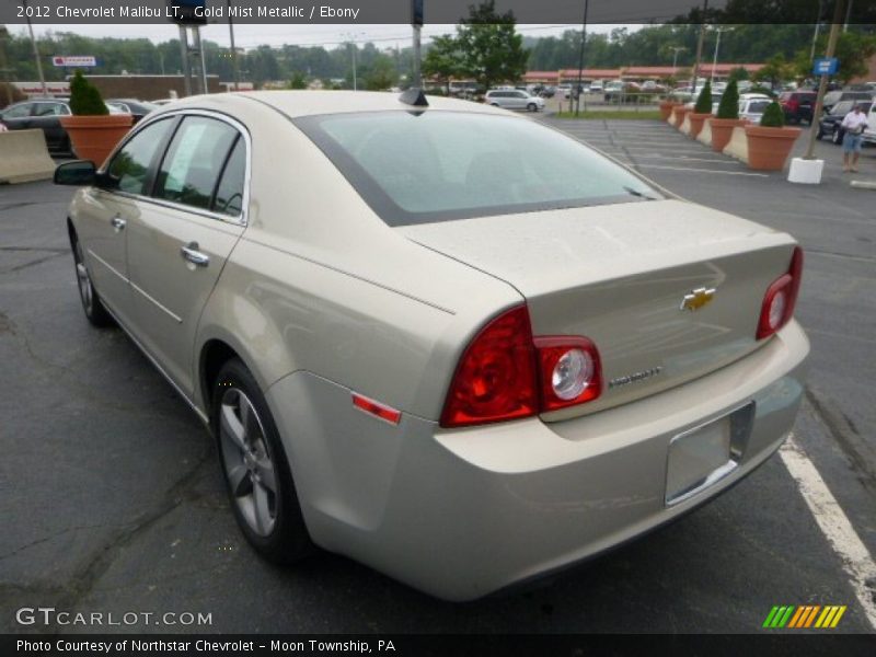 Gold Mist Metallic / Ebony 2012 Chevrolet Malibu LT