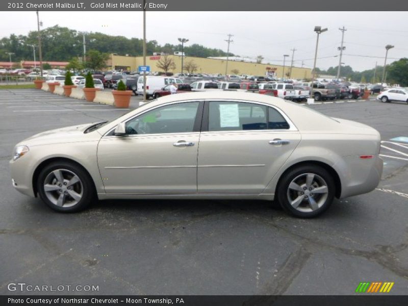 Gold Mist Metallic / Ebony 2012 Chevrolet Malibu LT
